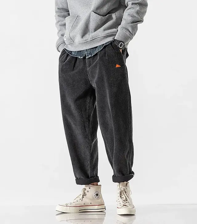 Italian Retro Corduroy Casual Pants - Elevate your casual style with these vintage-inspired corduroy pants from Italy