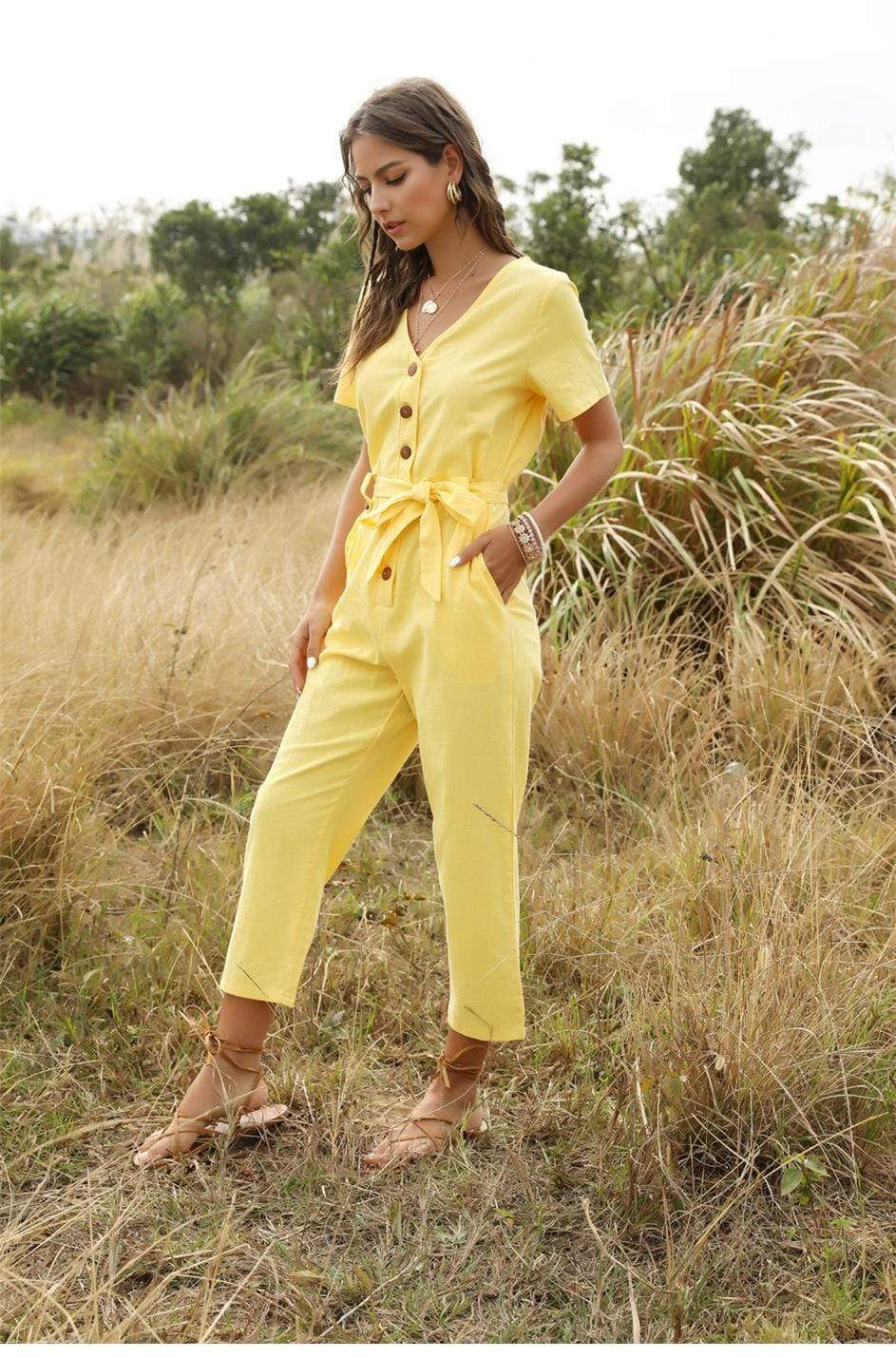 Thumbnail: Blossom Sleeveless Jumpsuit