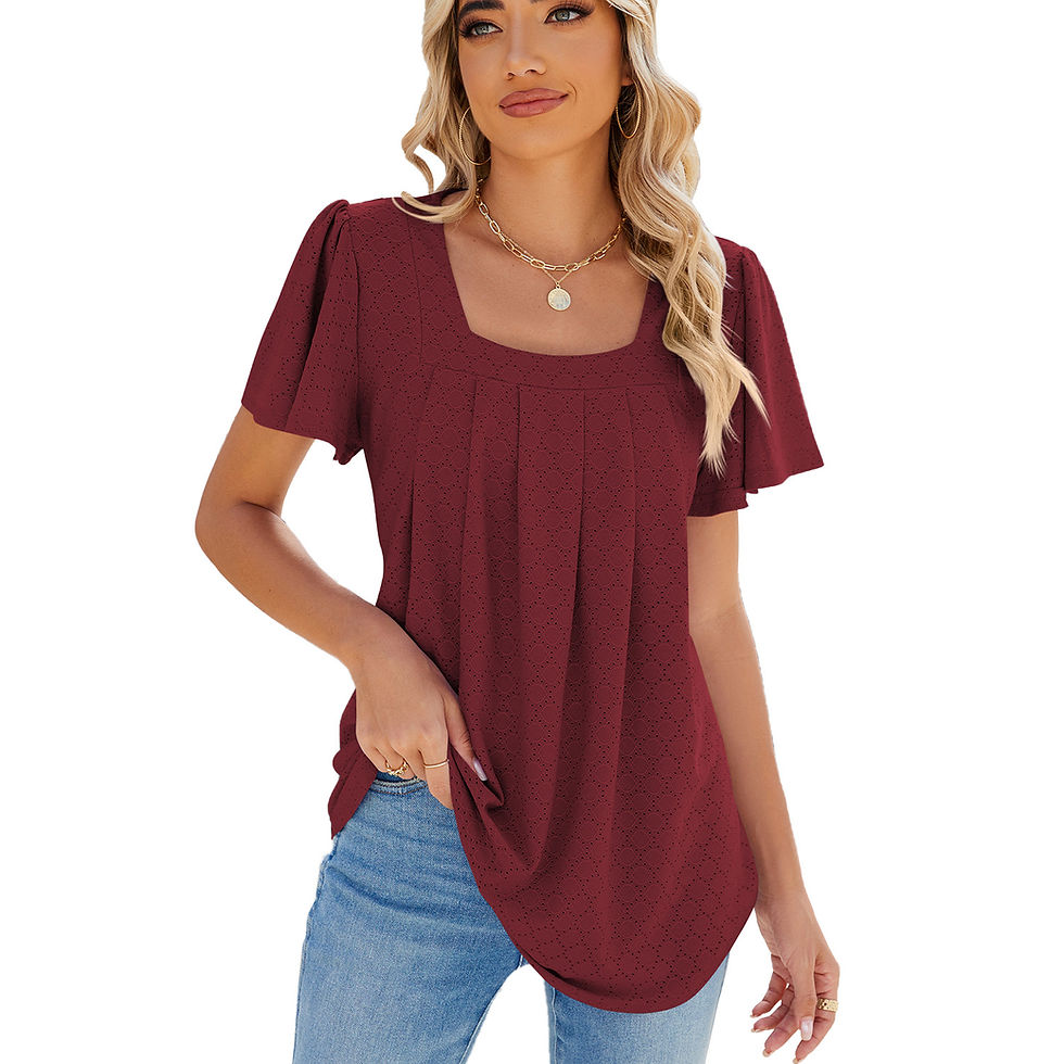 Thumbnail: Square Neck Ruffle Top