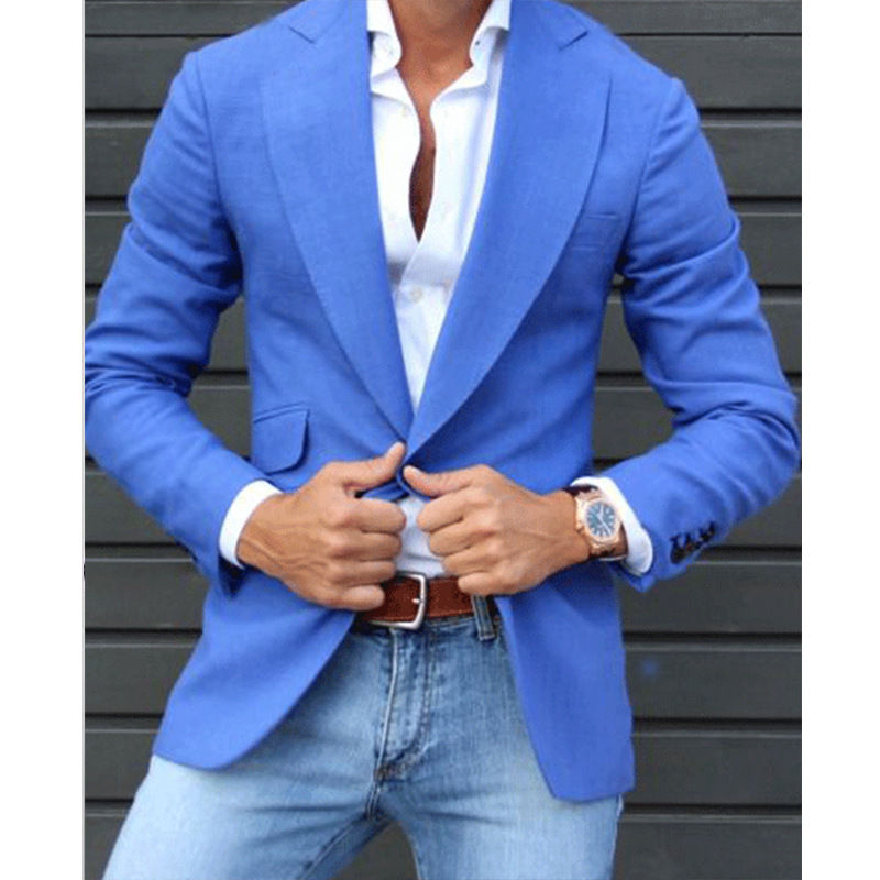 Thumbnail: Lattice Kinetic – Slim Fit Striped Executive Blazer