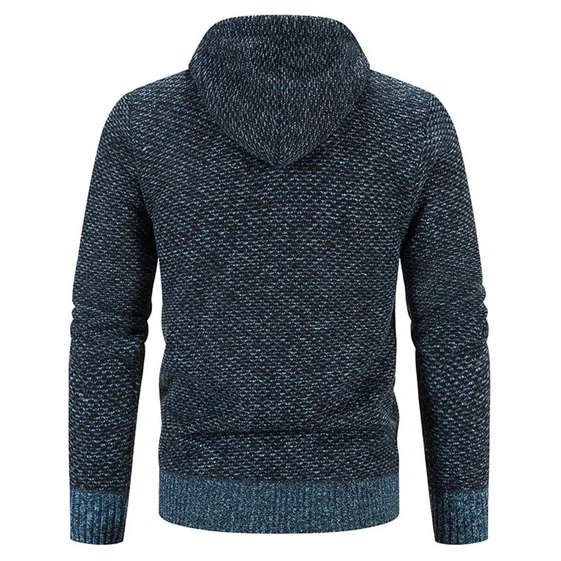 Thumbnail: Urban Sovereign – Winter Luxe Plush-Lined Hooded Zipper Coat