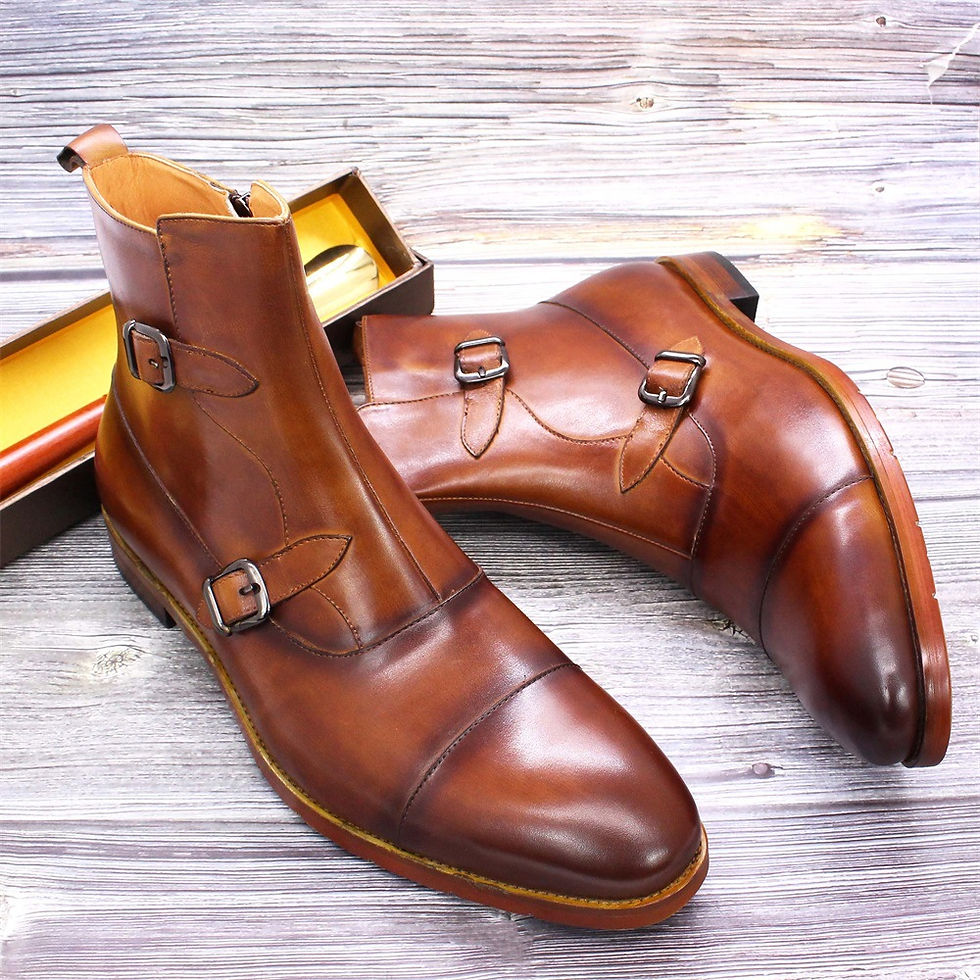 Thumbnail: Regency Artisan – Flex-Point Cowhide Ankle Boots