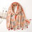Thumbnail: Floral Elegance Cotton and Linen Scarf