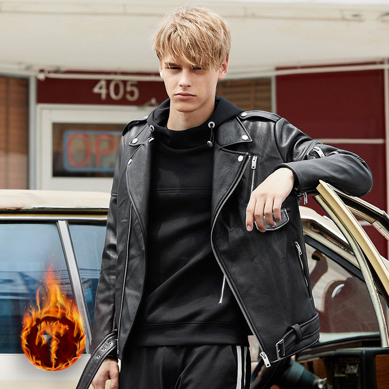Thumbnail: Metropolitan Sovereign – Kinetic PU Leather City Jacket