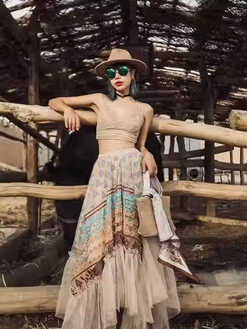 Mystic Meadow Mesh Maxi