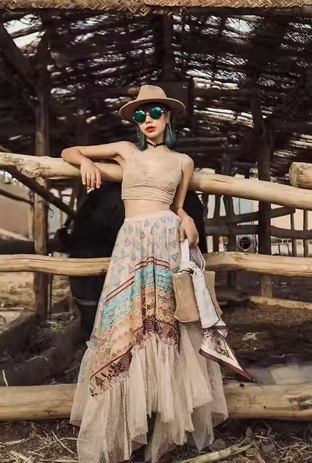 Mystic Meadow Mesh Maxi