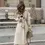 Thumbnail: French Elegance Long Sleeve Cotton Trench Coat