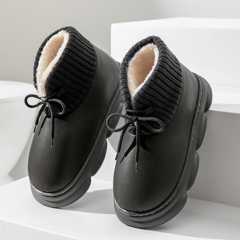 Thumbnail: The Aqua-Shield – Waterproof High-Top Cotton Slippers