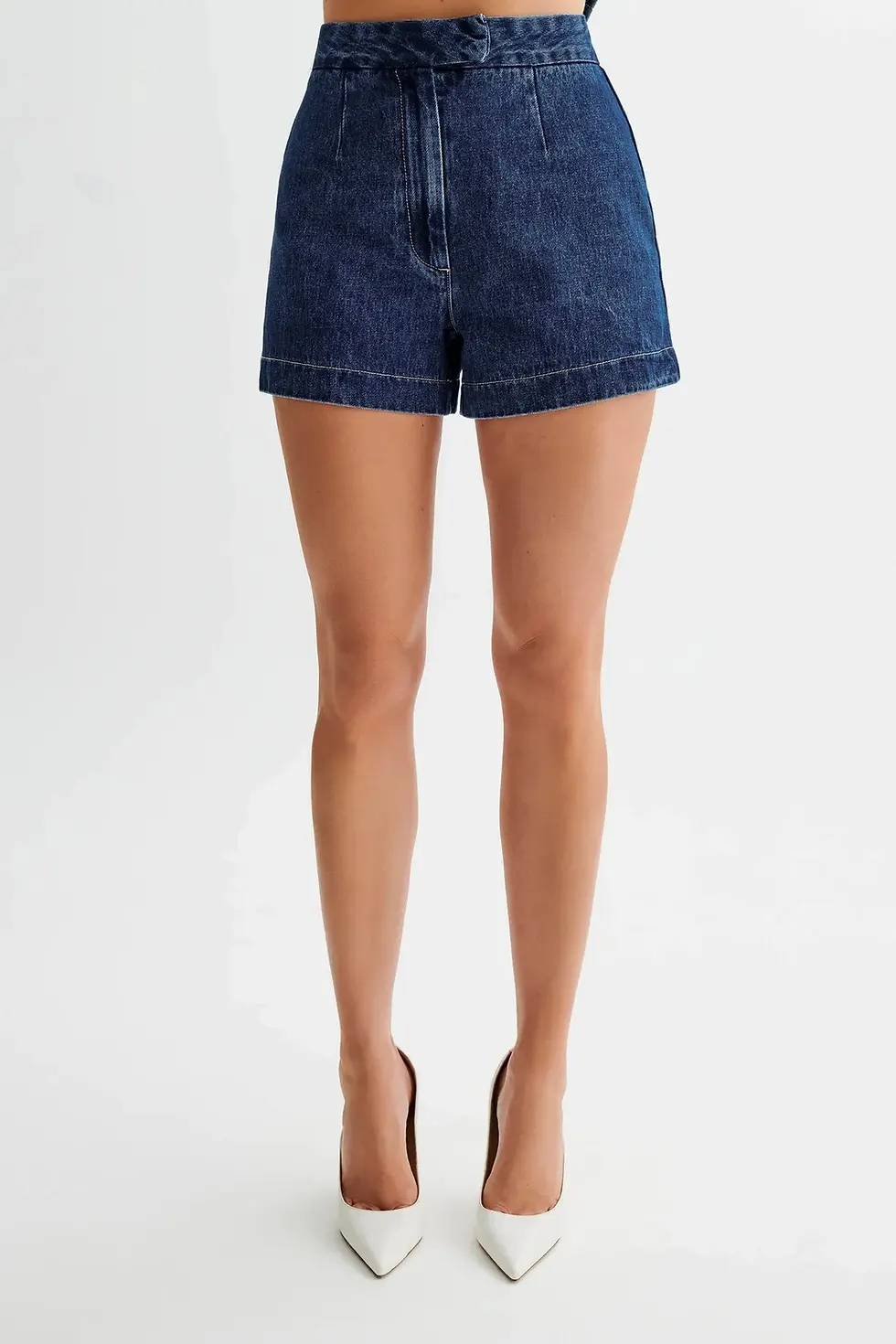 Thumbnail: Denim Vest & Wide Leg Short Set