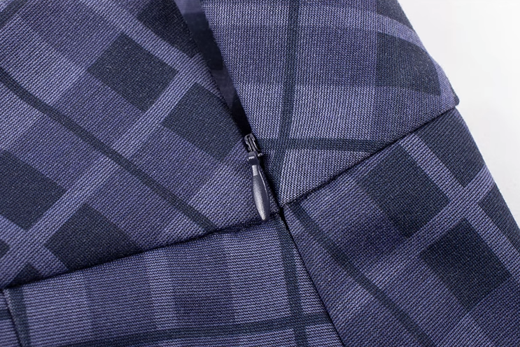 Thumbnail: The Riviera Sovereign – Lavender Elegance Check Pleated Skirt