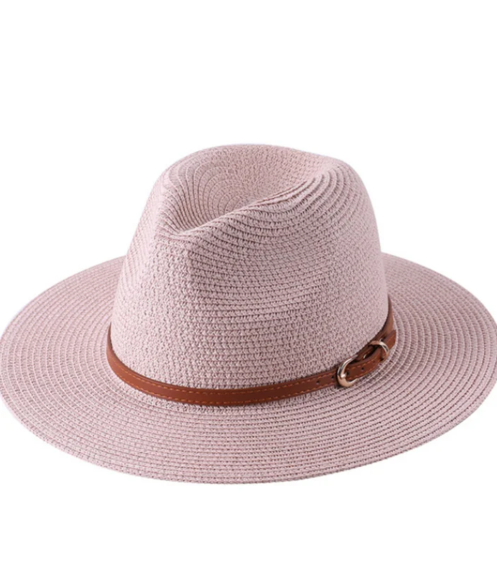 Spanish Flair & Sun Protection: Barcelona Sun-proof Straw Hat combines classic Panama style with a wide brim for superior sun protection. Perfect for exploring sunny destinations in style!