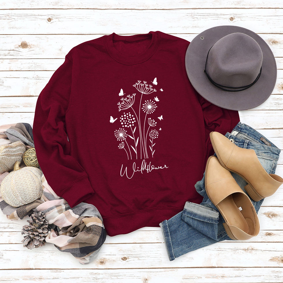 Thumbnail: Butterfly Print Long Sleeve Sweater