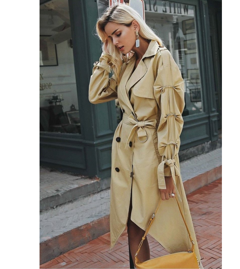 Thumbnail: Irregular Hem Trench Coat