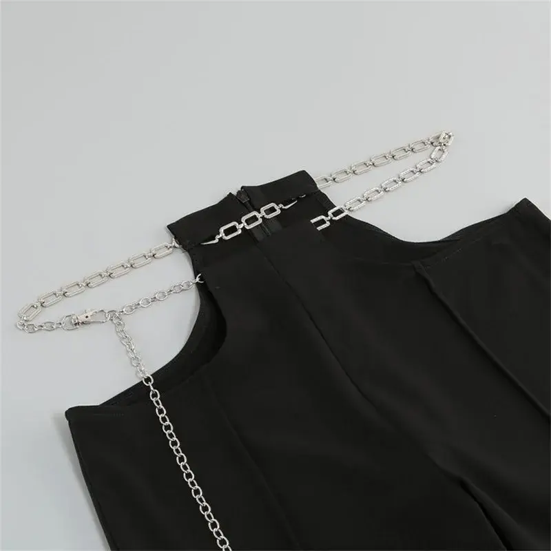 Thumbnail: Blazer & Chain Belt Trousers Suit