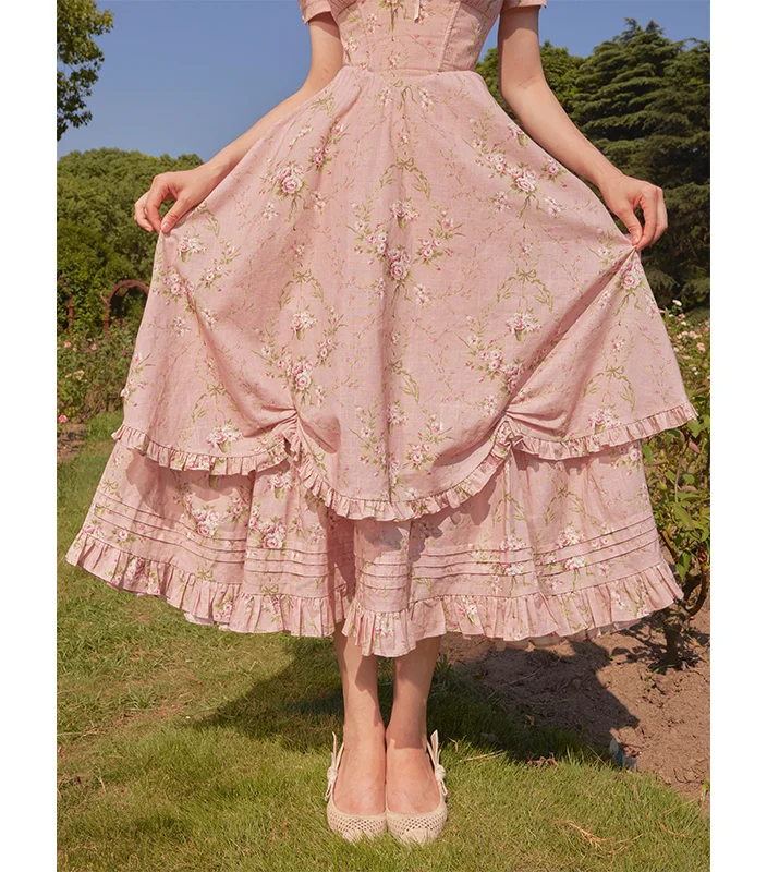 Experience French elegance in our Cotton Country Corset Dress – a timeless and chic choice for a sophisticated and refined look