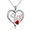Thumbnail: Silver Heart CZ Pink Stone Pendant