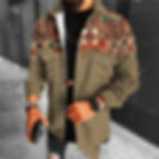 Metropolitan Sovereign – Kinetic Printed Loose Jacket Coat