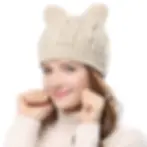 Cat Ear Knitted Beanie Hat