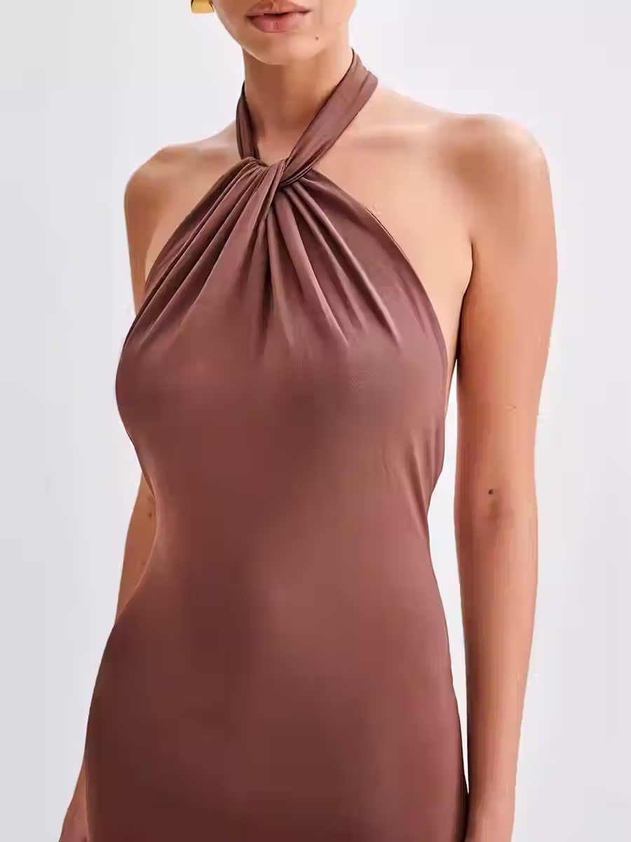 Thumbnail: Ins Bodycon Halter Dress