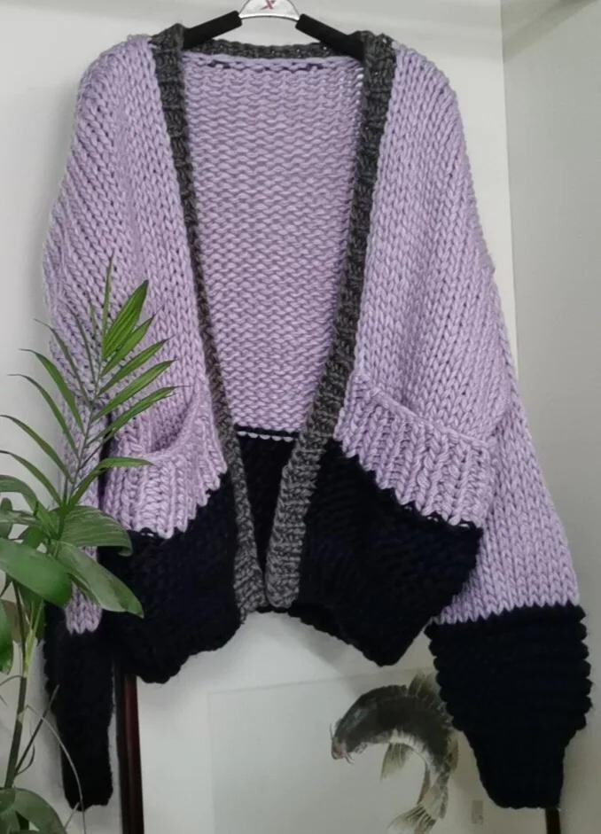 Thumbnail: Hand-Knit Open Stitch Sweater