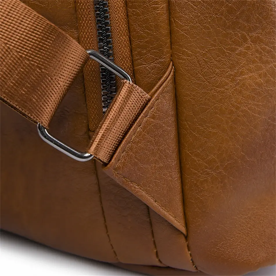 Thumbnail: Waterproof Multi-Functional Soft-Leather Shoulder Bag