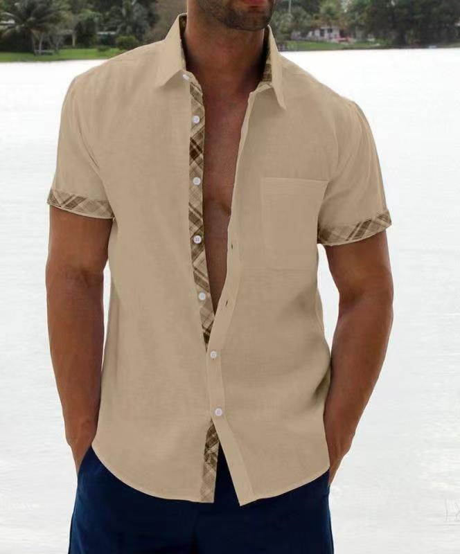 Thumbnail: Color Block Short Sleeve Shirt