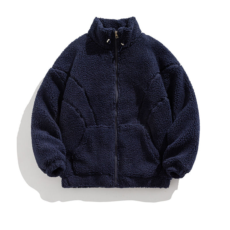 Thumbnail: The RetroTide – Vintage Stand Collar Wool Padded Coat