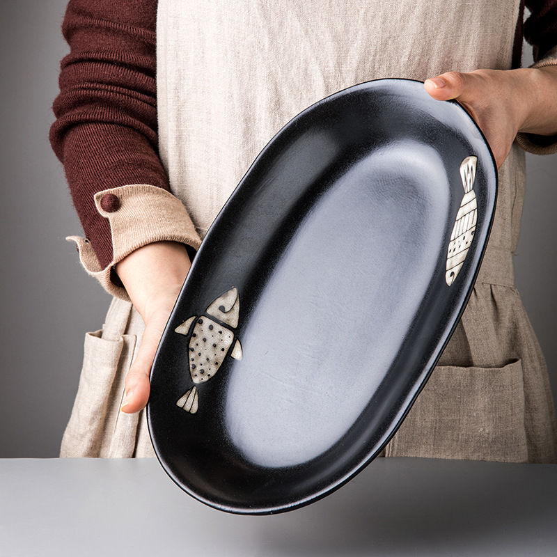 Thumbnail: The Kyoto Calibration – Japanese Hand-Painted Large Fish Plate