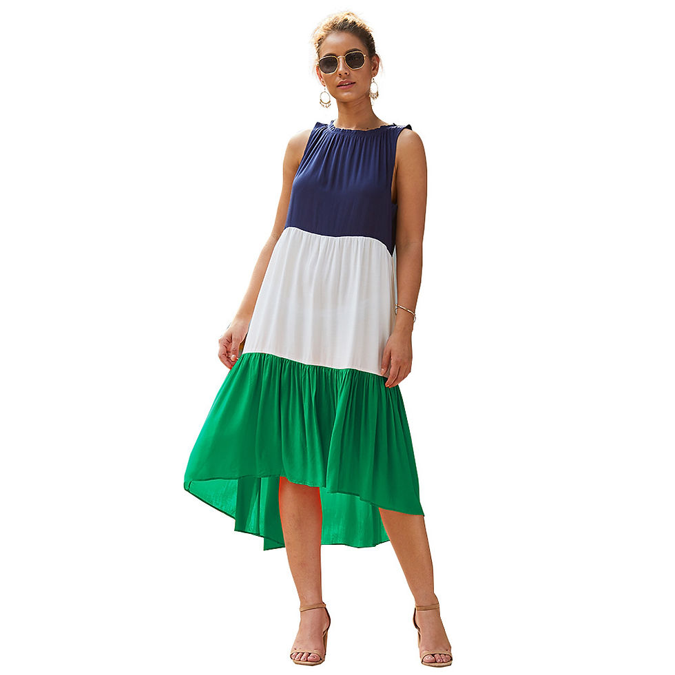 Thumbnail: L’Aube Bohémienne – Boho Bliss Geometric Midi Dress