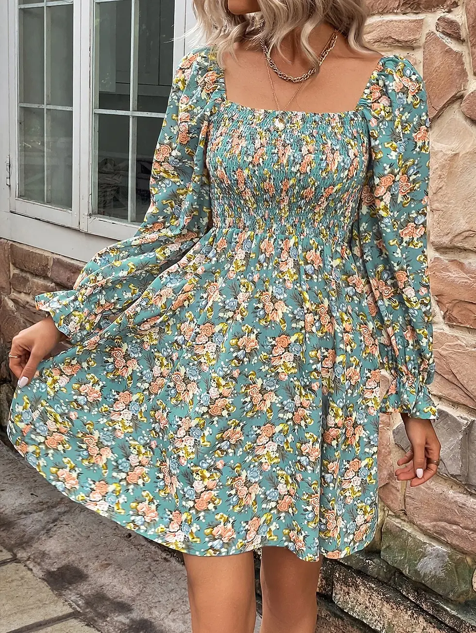 Thumbnail: Riviera Chic – Coastal Elegance A-Line Dress