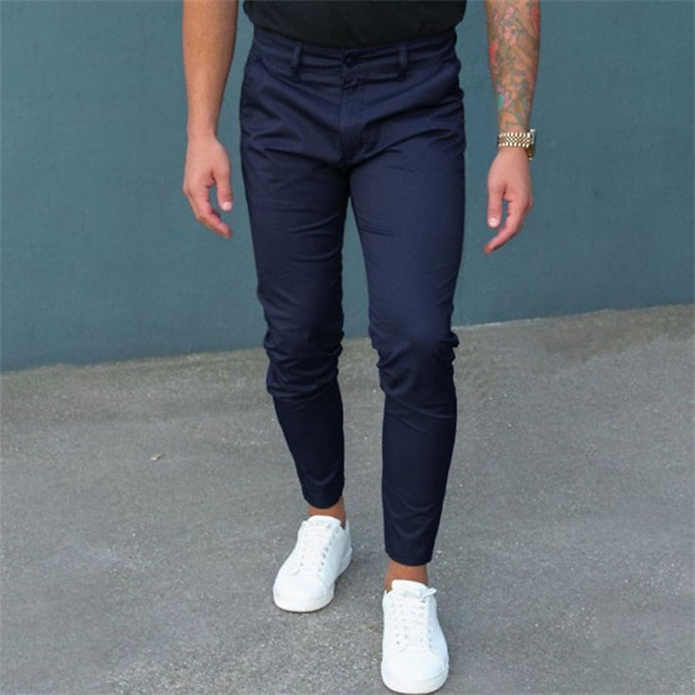Thumbnail: Aura Velocity – Solid Color Meridian Tight Trousers
