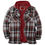 Thumbnail: Thickened Cotton Padded Plaid Hooded Jacket