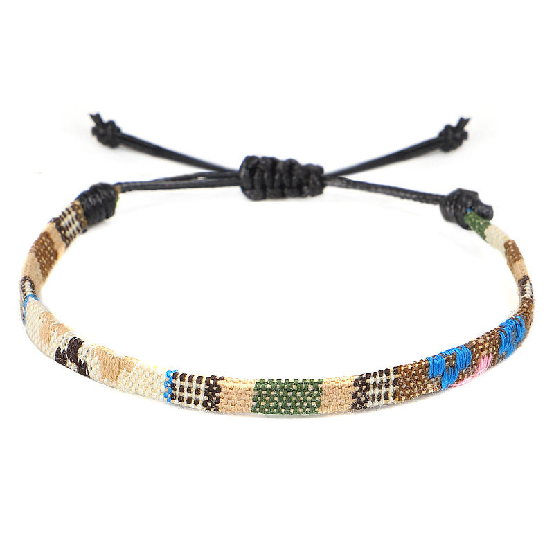 Thumbnail: Hand-Woven Rainbow Anklet