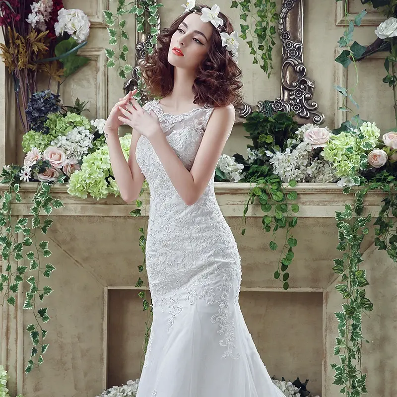 Thumbnail: Lace Mermaid Wedding Dress