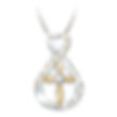 Siena Footprint Cross Pendant