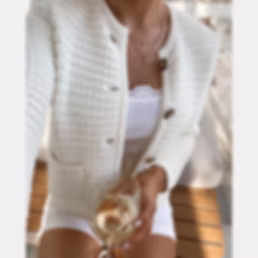 AuraSnow – Snowy Elegance Cotton Sweater