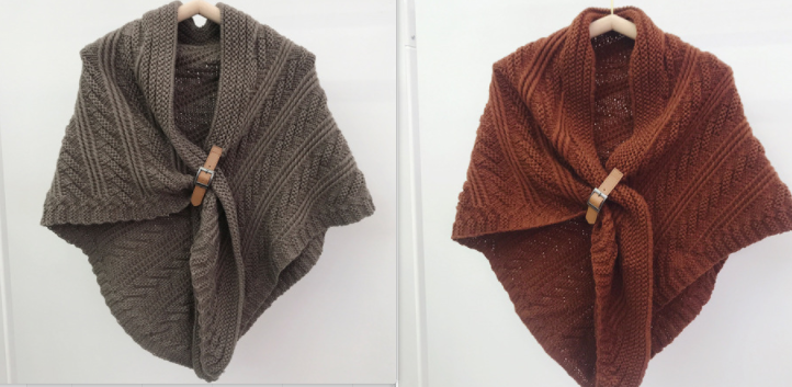 Thumbnail: Leather Belt Triangle Shawl