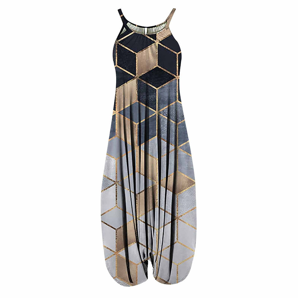Thumbnail: Geometric Print Jumpsuit