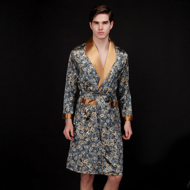 Thumbnail: HeritageLounge – Genuine Retro Vintage Ice Silk Robe