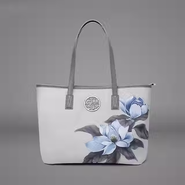 AuraBloom – Elegance in Bloom Leather Handbag