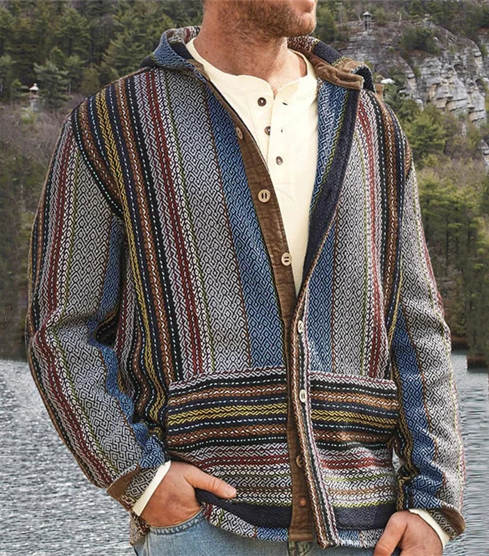 Knit Hooded Loose Jacket - Stay cozy and stylish with this knit hooded jacket, perfect for cool summer evenings