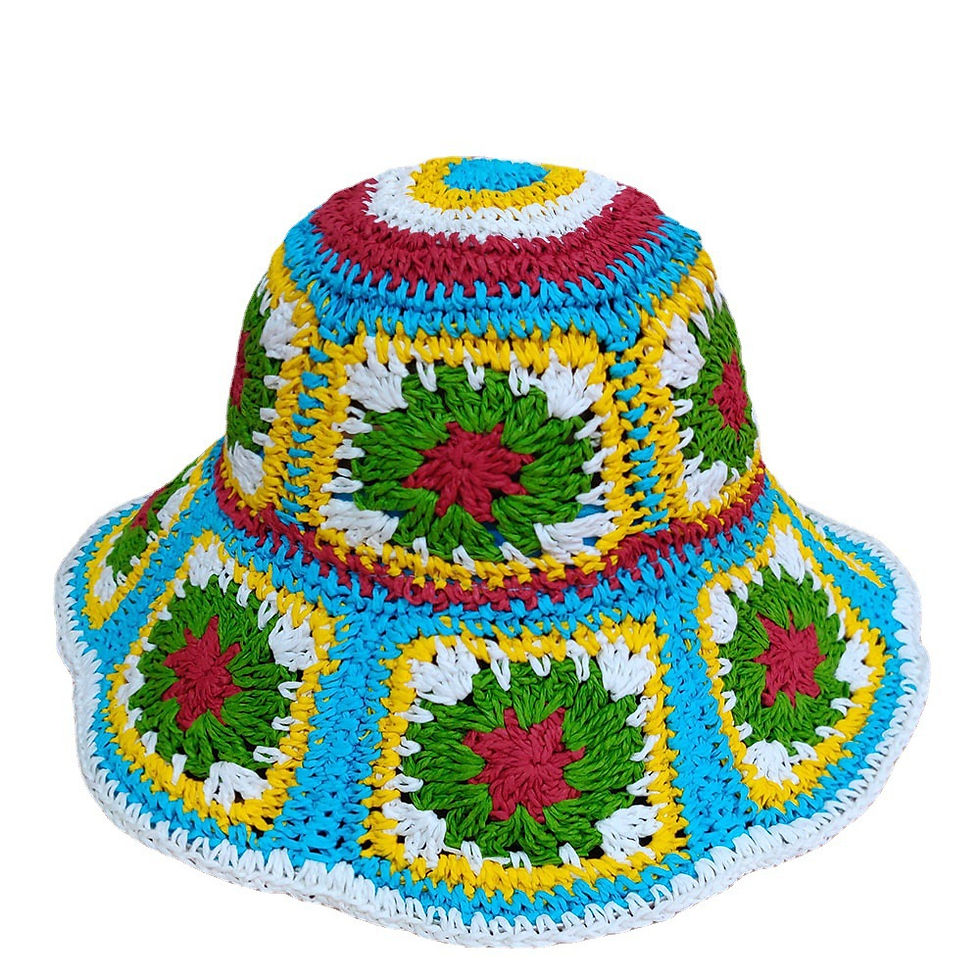 Thumbnail: Bohemian Knit Summer Hat