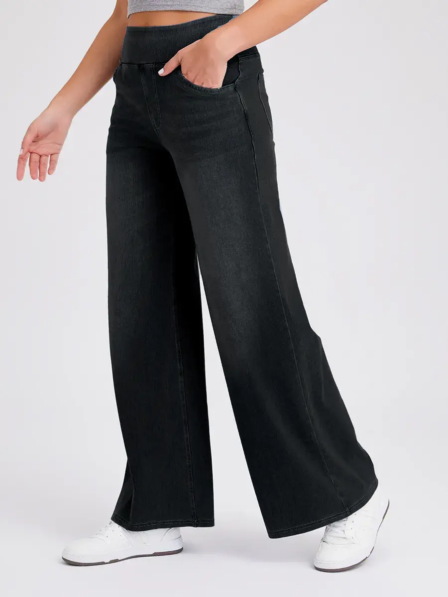 Thumbnail: Midnight Flare – Artisan High-Waisted Curvature Denims