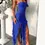 Thumbnail: Tight Slim Split Ruffle Design Summer Dress