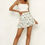 Thumbnail: Printed Chiffon Mini Cotton Skirt