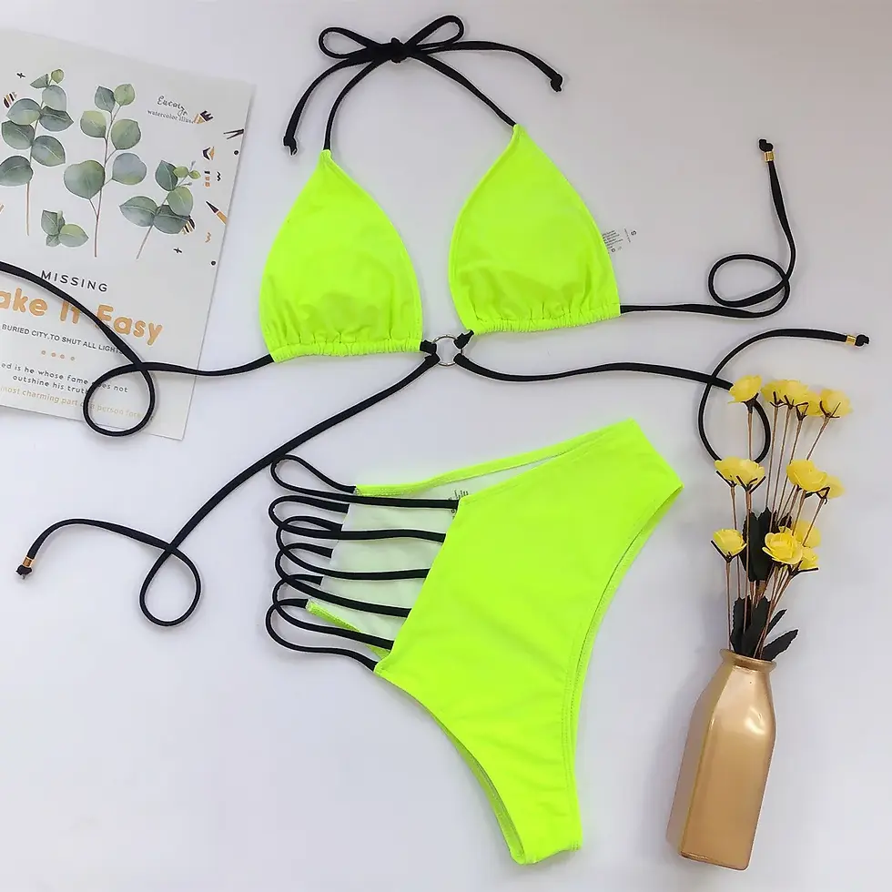 Thumbnail: The Savannah Sovereign: Leopard Cutout Artisan Bikini