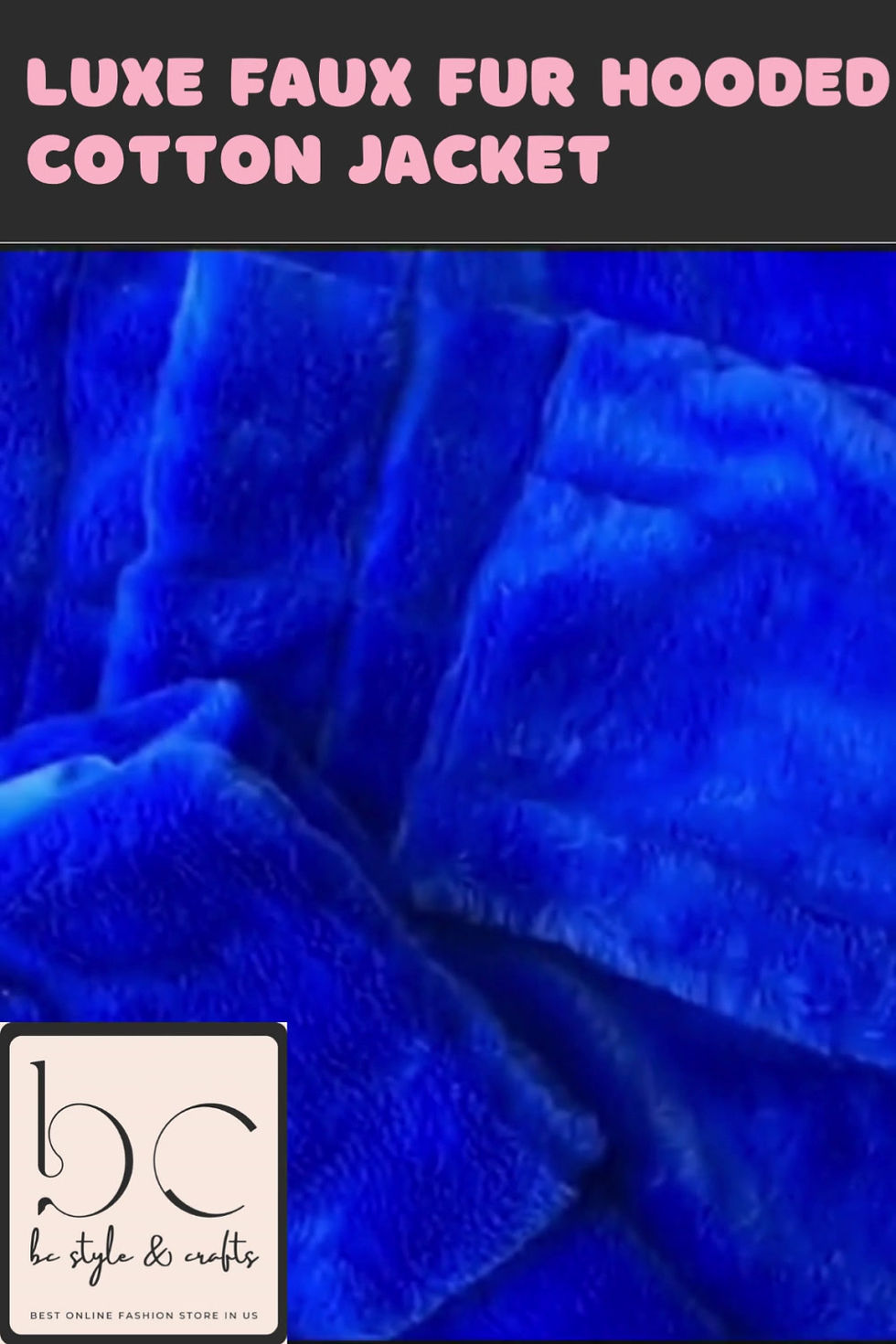 Thumbnail: Faux Fur Hooded Cotton Jacket