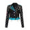 Thumbnail: L'Artiste Rebelle – Graffiti Print Women's Leather Jacket