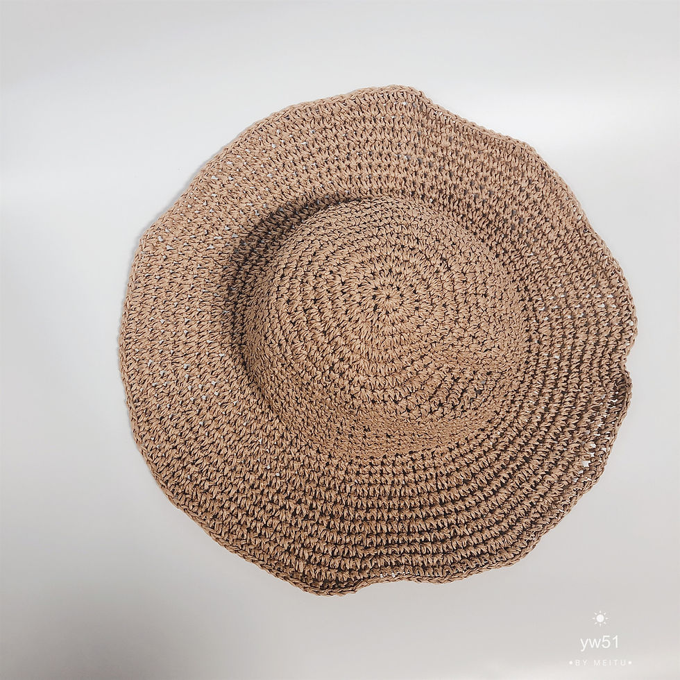 Thumbnail: Retro Foldable Straw Beach Hat