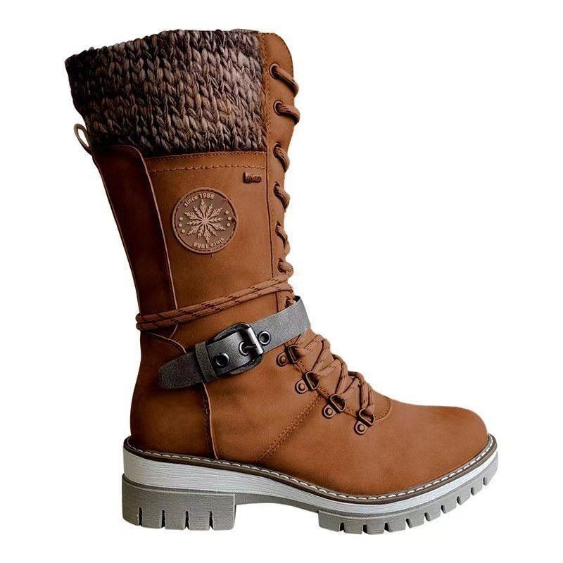 Thumbnail: The Alpine Aura – Thermal Square Heel Boots with Buckle